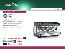 Tablet Screenshot of magda-macchineespresso.com